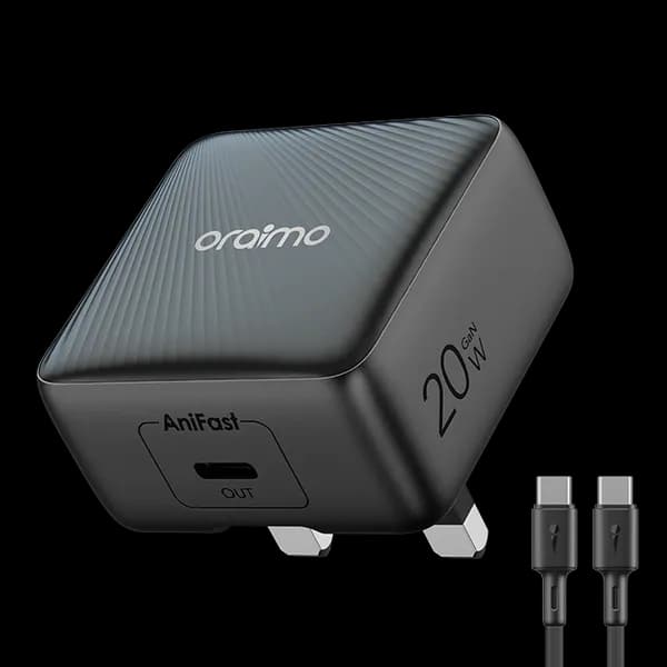 Oraimo PowerCube 20 Chic 20W PD Fast Charger + Type-C Cable